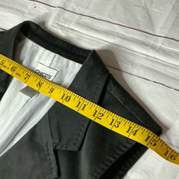 Chico's Black Moto Vest Jacket - Picture 9 of 10